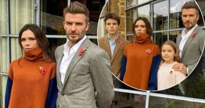 Victoria and David Beckham sport poppies for Remembrance Sunday - www.msn.com - Scotland