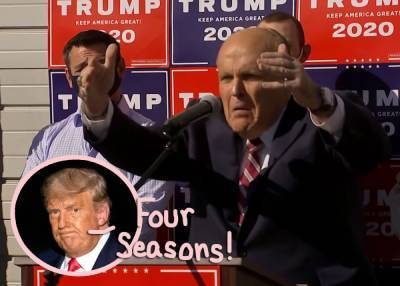 Trump Legal Team Hilariously F**ks Up, Holds 'Four Seasons' Press Conference Between Dildo Factory & Crematorium! - perezhilton.com - New York