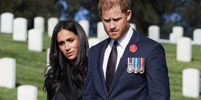 Prince Harry and Duchess Meghan Visit L.A. Cemetery to Pay Tribute to Fallen Soldiers on Remembrance Day - www.harpersbazaar.com - Britain - Los Angeles - Los Angeles