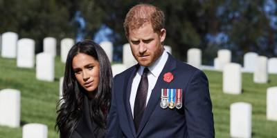 Prince Harry & Meghan Markle Take Part In Private Remembrance Day Event in Los Angeles - www.justjared.com - London - Los Angeles - Los Angeles