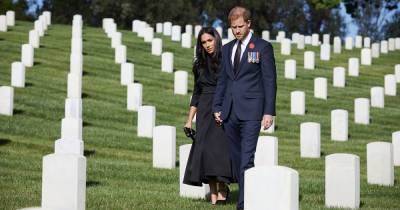 Prince Harry and Meghan Markle Visit L.A. Cemetery for Remembrance Day: Photos - www.usmagazine.com - Australia - London - Los Angeles - Santa