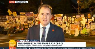 GMB apologises after ‘brilliant’ explicit anti-Trump sign appears behind reporter - www.manchestereveningnews.co.uk