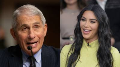 Kim Kardashian Arranged a Private Celebrity Video Call With Dr. Anthony Fauci - www.etonline.com