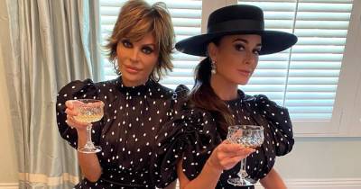 Lisa Rinna and Kyle Richards Twin in Polka Dot Dresses: ‘Oops We Did It Again’ - www.usmagazine.com