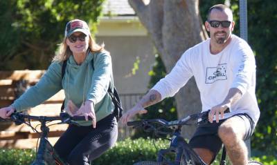 Robin Wright Spotted On a Bike Ride with Hunky Husband Clement Giraudet - www.justjared.com