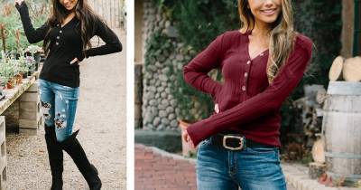 This Sweater-Top From Amazon Is Seriously Cute as a Button - www.usmagazine.com