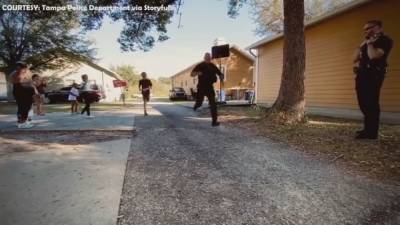 Florida cop runs against siblings in fun foot race - www.foxnews.com - Florida