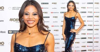 MOBOs 2020: Emma Weymouth dazzles in a navy sequin dress - www.msn.com - Britain