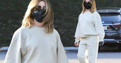 Pregnant Ashley Tisdale opts for comfort as she runs errands - www.msn.com - France - California - county Ashley