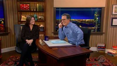 Stephen Colbert Flirts With Wife Evie in Cute 'Role Playing' Sketch - www.etonline.com