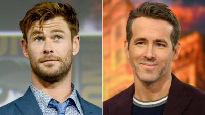 Chris Hemsworth Claps Back After Ryan Reynolds' Mom Gets Involved in Their Playful Feud - www.etonline.com