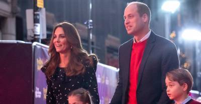 Prince William & Kate Middleton Walk Red Carpet with All 3 Kids for First Time! - www.justjared.com - London