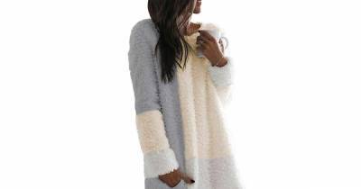 This Cozy Sherpa Dress Will Feel Like You’re Wearing a Bathrobe - www.usmagazine.com