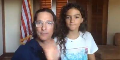 Matthew McConaughey's Daughter Vida Makes Rare Appearance in Video Interview With Him - www.justjared.com