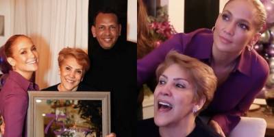 J.Lo Wore a Sleek Burgundy Shirtdress to Celebrate Her Mom's 75th Birthday - www.harpersbazaar.com - Manhattan