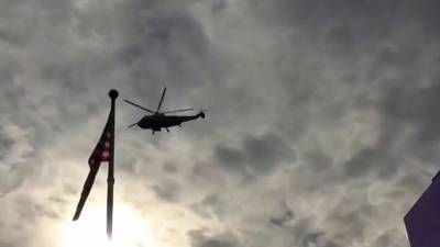 Marine One lifts off from White House, buzzes supporters' rally - www.foxnews.com - New York - Washington - Columbia - city Washington, area District Of Columbia