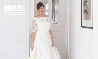 Kate Silverton and husband Mike Heron recreate stunning wedding photos on tenth anniversary - hellomagazine.com