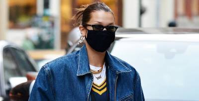 Bella Hadid Sports a Cool Look for Lunch with Friends in NYC - www.justjared.com - New York