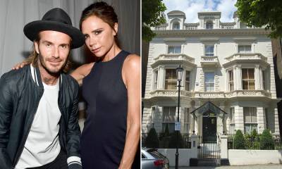 Victoria and David Beckham's kitchen is so grand they use a ladder - hellomagazine.com