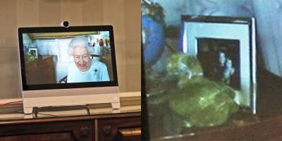 The Queen Subtly Revealed a Never-Before-Seen Picture of Her Great-Grandkids During a Recent Video Chat - www.marieclaire.com - county Windsor