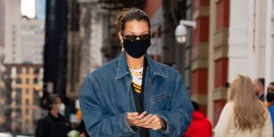 Bella Hadid Channels Her Inner '80s Prepster with an Oversized Sweater Vest and Leather Platform Loafers - www.harpersbazaar.com - New York