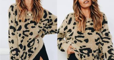 This Might Be the Fuzziest Leopard Sweater Available Right Now - www.usmagazine.com