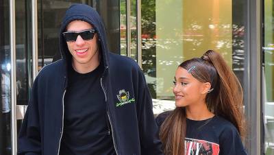 Pete Davidson Mocks His Engagement To Ariana Grande After Fan With Same Name Screams At Him - hollywoodlife.com - New York