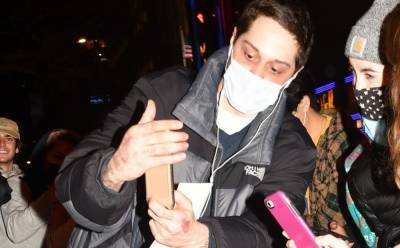 Watch What Happened When Pete Davidson Met a Fan Named Ariana (Video) - www.justjared.com