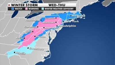 Nor’easter expected to bring 'epic' snowfall this week - www.foxnews.com - Oklahoma