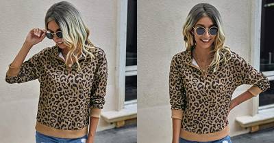 This Leopard Half-Zip Is Helping Shoppers Get Through Winter in Style - www.usmagazine.com