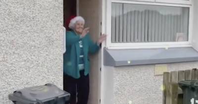 Dancing elves delight isolated Scots pensioners while delivering food packages - www.dailyrecord.co.uk - Scotland