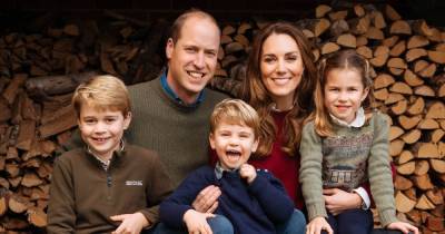 Prince William and Kate Middleton release gorgeous Christmas card with children George, Charlotte and Louis - www.ok.co.uk - Charlotte