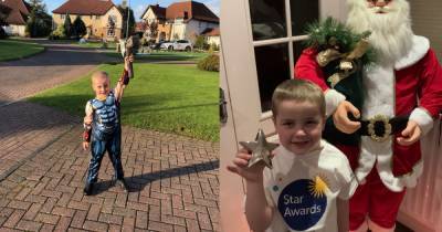 Superhero Ayrshire youngster awarded Cancer Star Award for bravery during ongoing battle with leukaemia - www.dailyrecord.co.uk - Britain
