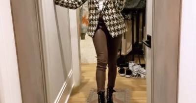 Recreate Kristin Cavallari’s Outfit Selfie With These Faux-Leather Leggings - www.usmagazine.com