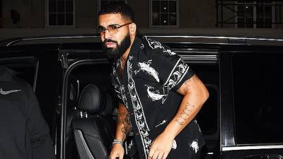 Drake Ties A Headscarf On 3-Year-Old Son Adonis’ Head As Doting Grandma Sandi Watches - hollywoodlife.com
