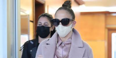 Jennifer Lopez Shows How to Wear All Pink in Winter - www.elle.com - Beverly Hills