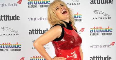 Paloma Faith cradles blossoming baby bump in red see-through dress at virtual Attitude Awards - www.ok.co.uk