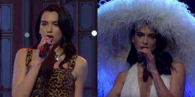 Dua Lipa Wears High-Fashion Outfits While Performing on 'Saturday Night Live' - Watch Now! - www.justjared.com