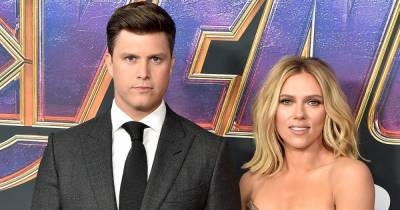 Colin Jost Reluctantly Jokes About Wife Scarlett Johansson’s Past Casting Controversies on ‘Saturday Night Live’ - www.usmagazine.com