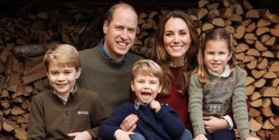 Princess Charlotte Mimicked Kate Middleton's Amazing Style in Their Family Christmas Card Picture - www.marieclaire.com