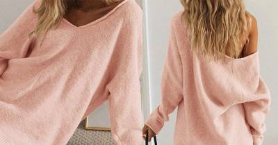 This Off-the-Shoulder Sweater Is Made for Cozy Winter Nights - www.usmagazine.com