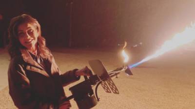 Gov. Kristi Noem whips out flamethrower in Instagram photo - www.foxnews.com - USA - state South Dakota