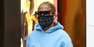 Jennifer Lopez Keeps Cozy in Baby Blue Sweats While Christmas Shopping - www.justjared.com - Miami - Florida