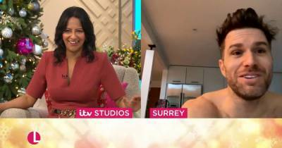 Lorraine host Ranvir Singh shocked as Joel Dommet nearly misses interview - and appears topless - www.manchestereveningnews.co.uk - Britain