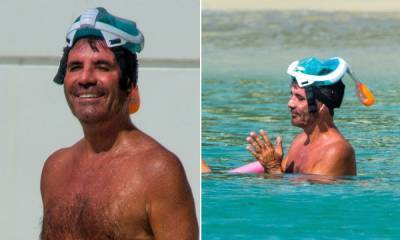 Simon Cowell looks relaxed and carefree in Barbados after bike accident - photos - hellomagazine.com - Barbados