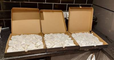 Half a million pounds worth of drugs found stashed inside pizza boxes during police raids - www.manchestereveningnews.co.uk