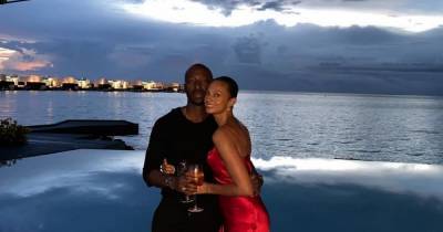Alesha Dixon stuns in a red dress as she pays tribute to husband Azuka while on holiday in the Maldives - www.ok.co.uk - Britain - Maldives