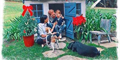 Meghan Markle, Prince Harry, and Archie Release Their Festive—and Illustrated—2020 Christmas Card - www.harpersbazaar.com - California