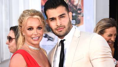 Britney Spears BF Sam Asghari Are ‘Daredevils’ Riding A Scooter Through Her Living Room — Watch - hollywoodlife.com
