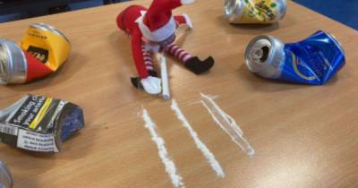 Elf on the Shelf prank at Scots special needs school sees teachers mock up Santa’s helpers snorting cocaine - www.dailyrecord.co.uk - Scotland - Santa